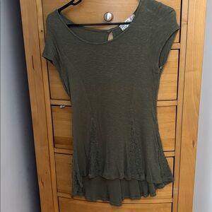 Pink Republic Olive Green Tunic Top